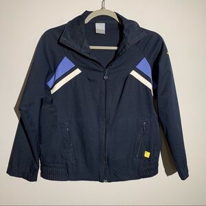 Women’s Nike blue athletic track jacket size medium M